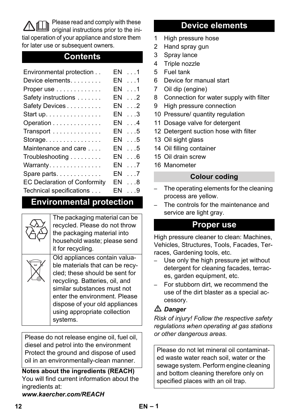 Karcher HD 1040 B User Manual | Page 12 / 248
