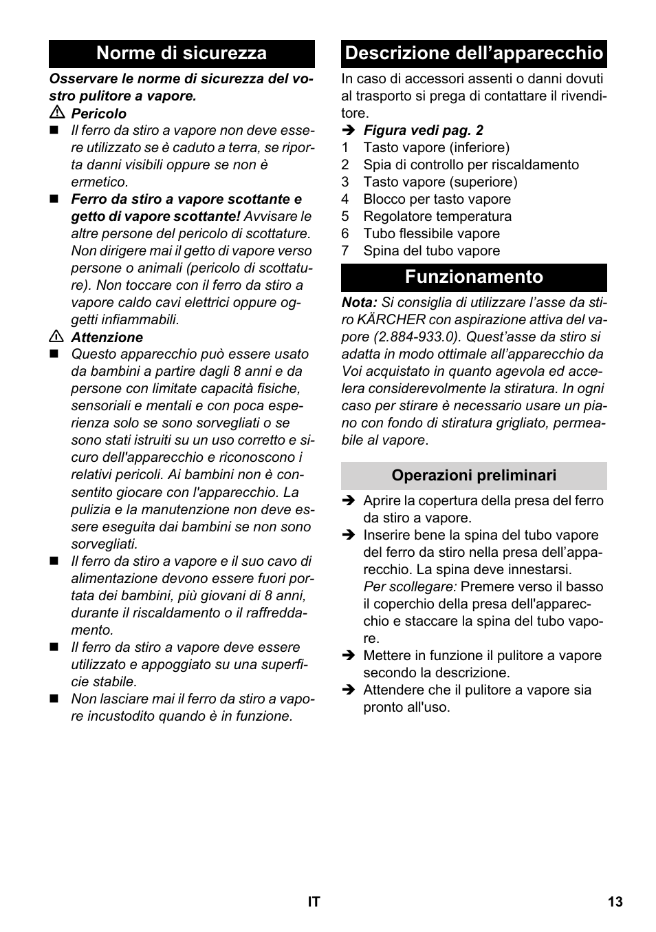 Karcher SC 5-800 C EU User Manual | Page 13 / 88