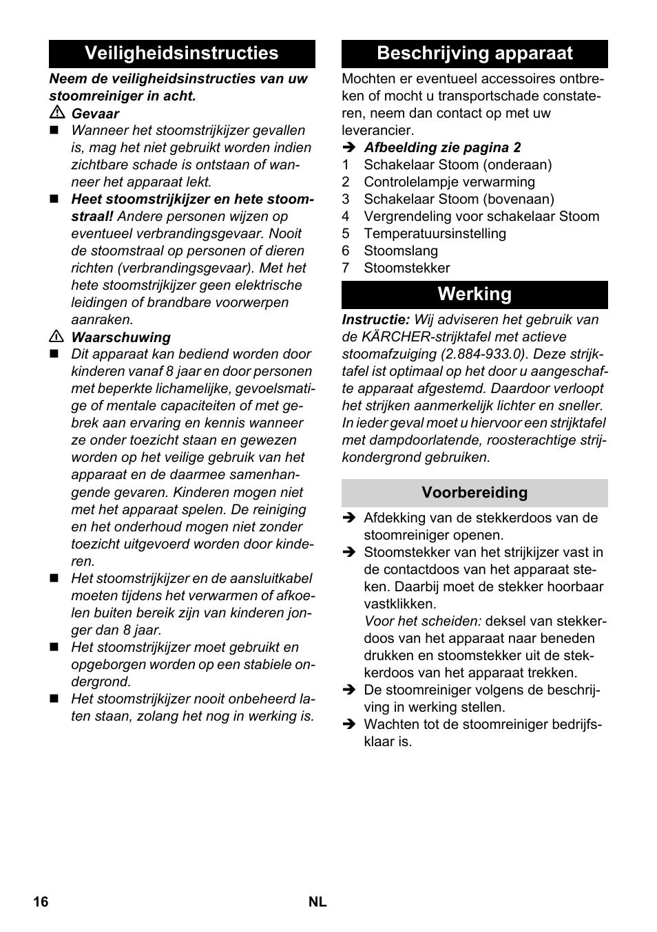 Karcher SC 5-800 C EU User Manual | Page 16 / 88