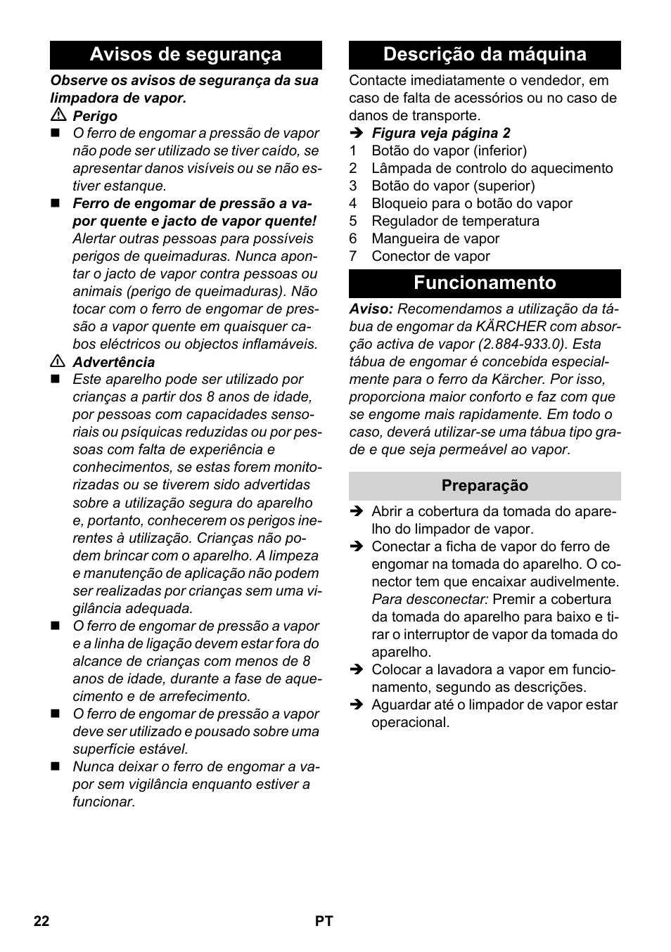 Karcher SC 5-800 C EU User Manual | Page 22 / 88