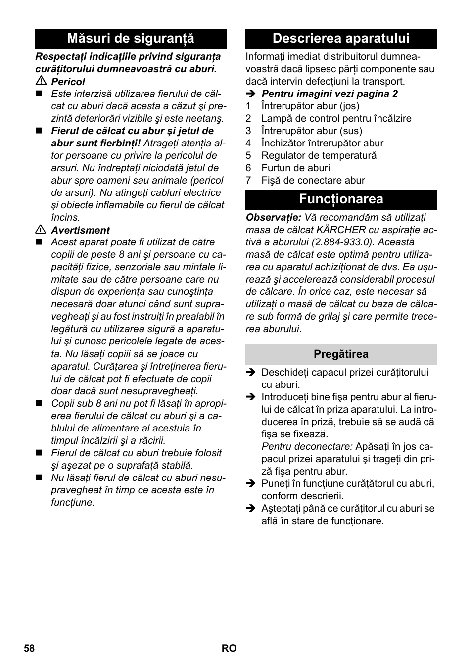Karcher SC 5-800 C EU User Manual | Page 58 / 88