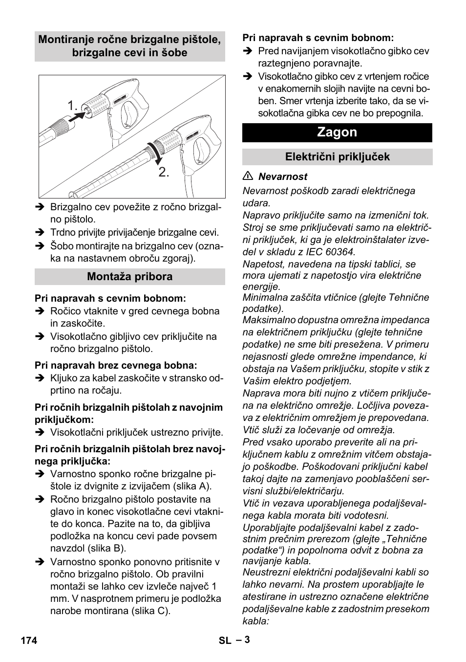 Zagon | Karcher HD 13-18 S Plus User Manual | Page 174 / 300