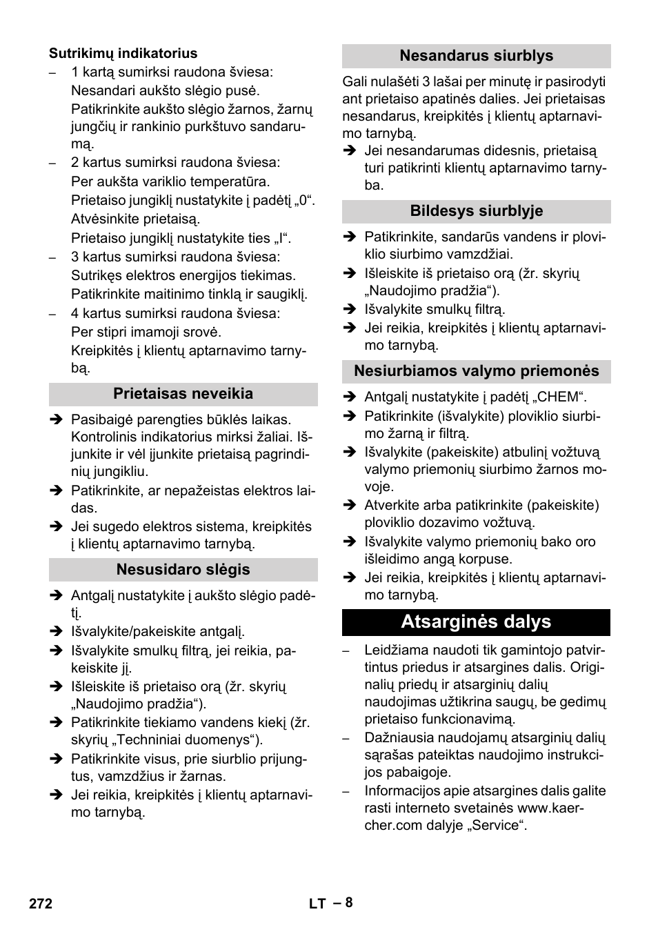 Atsarginės dalys | Karcher HD 13-18 S Plus User Manual | Page 272 / 300