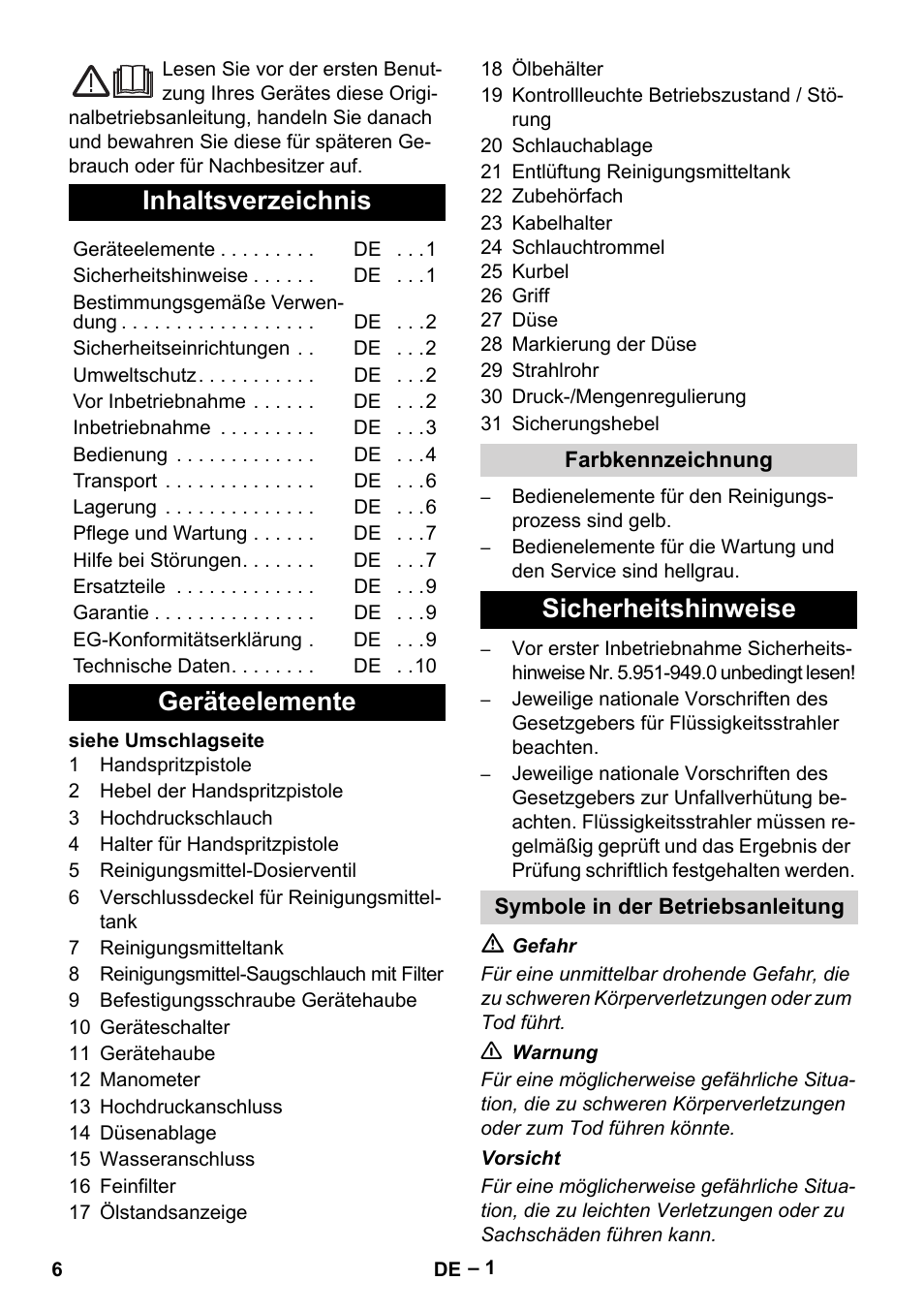 Karcher HD 13-18 S Plus User Manual | Page 6 / 300