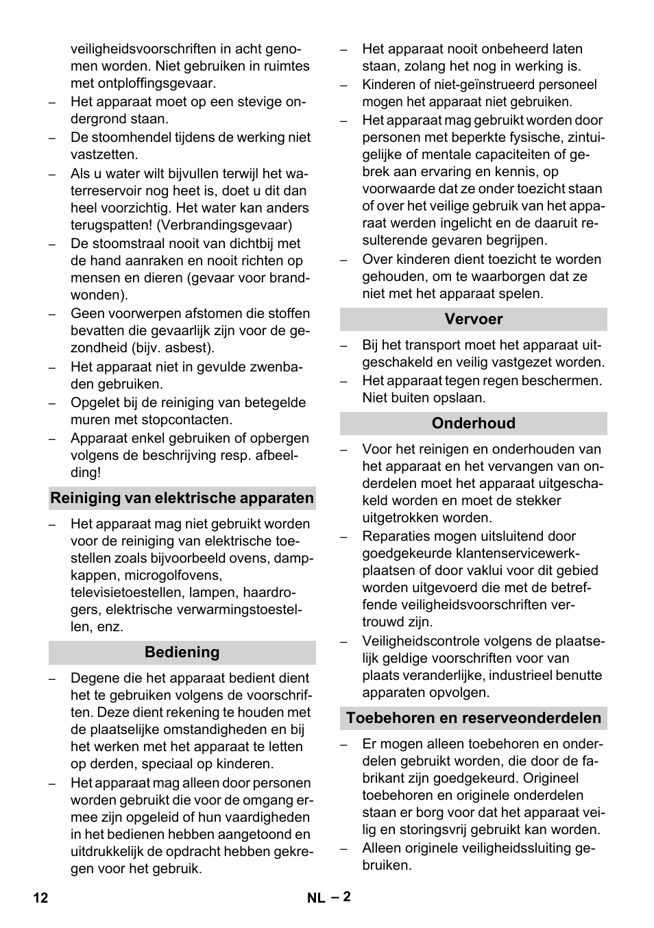 Karcher DE 4002 EU User Manual | Page 12 / 60