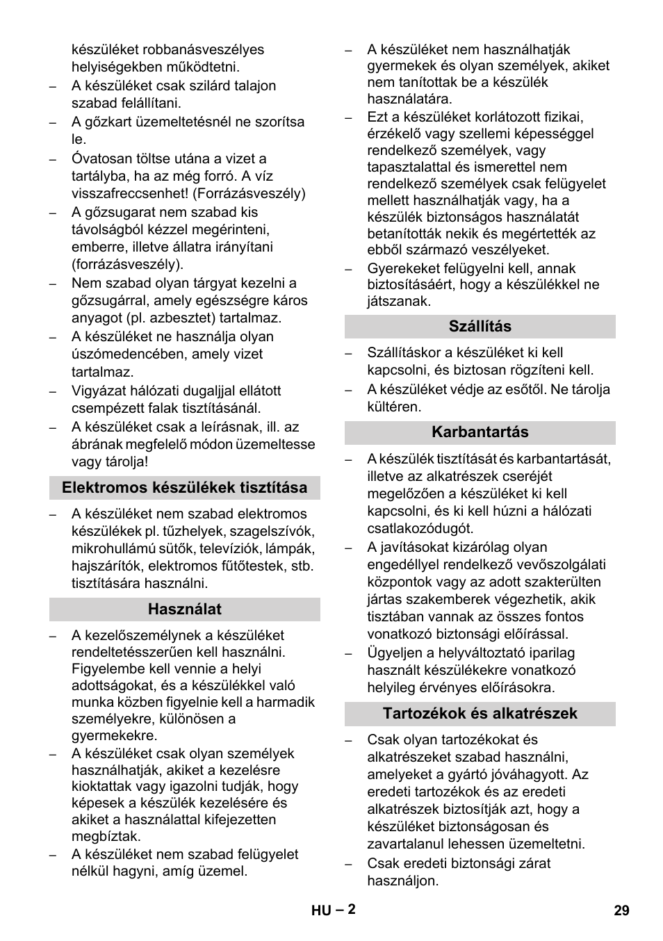 Karcher DE 4002 EU User Manual | Page 29 / 60