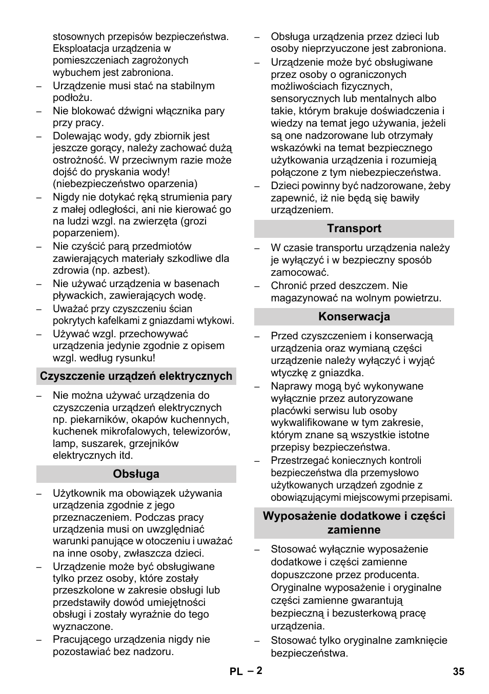 Karcher DE 4002 EU User Manual | Page 35 / 60