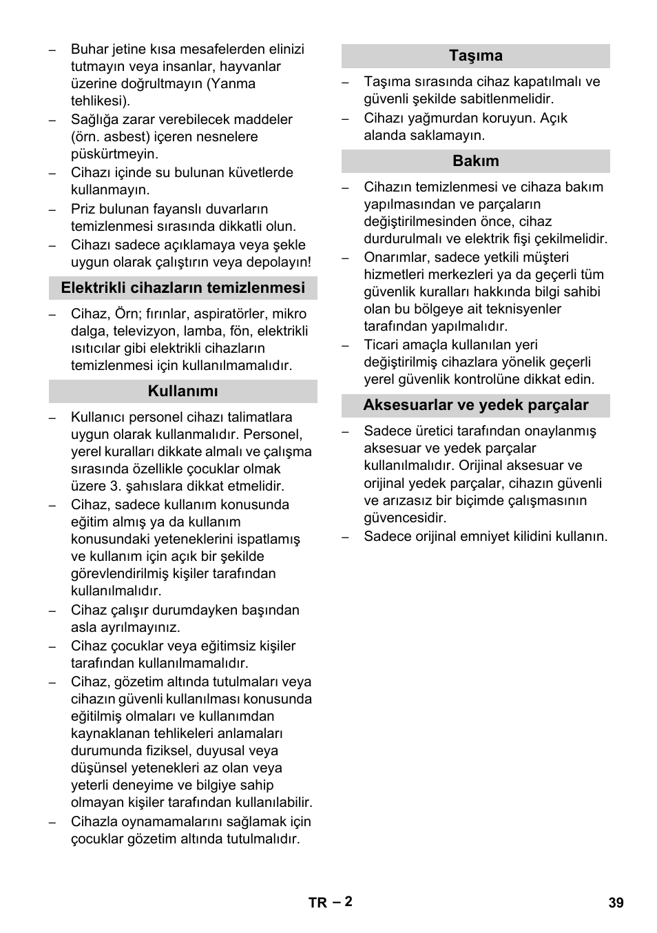 Karcher DE 4002 EU User Manual | Page 39 / 60