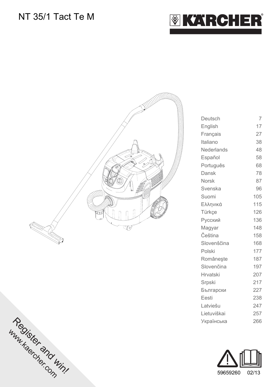 Karcher NT 35-1 Tact Te M User Manual | 284 pages