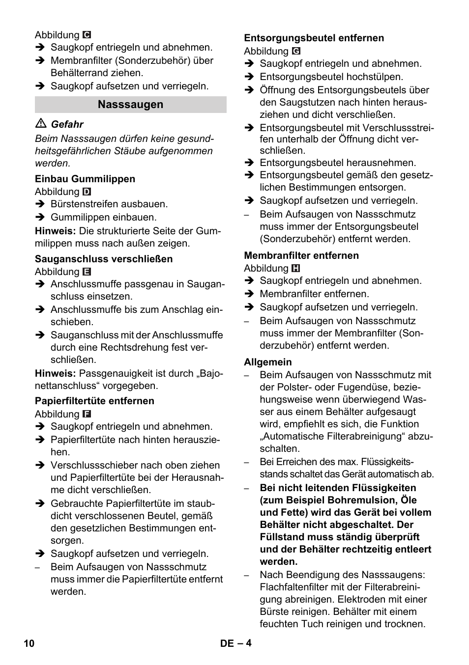 Karcher NT 35-1 Tact Te M User Manual | Page 10 / 284