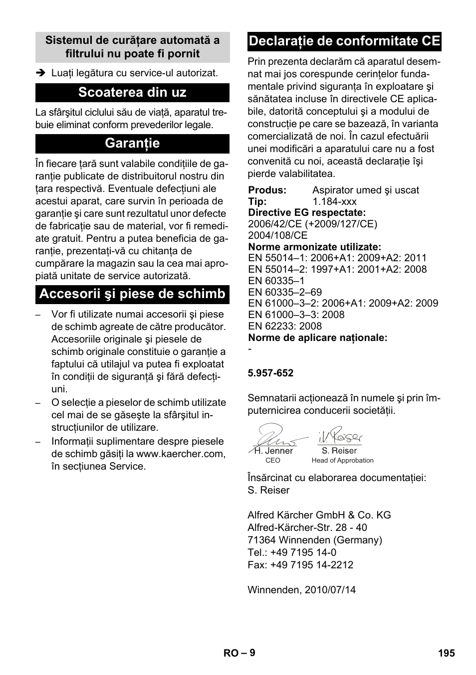Karcher NT 35-1 Tact Te M User Manual | Page 195 / 284