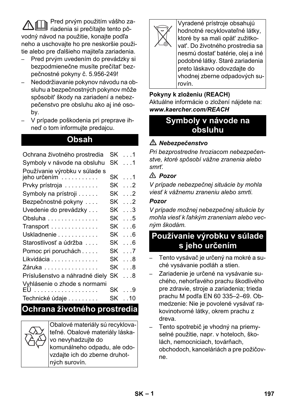 Karcher NT 35-1 Tact Te M User Manual | Page 197 / 284