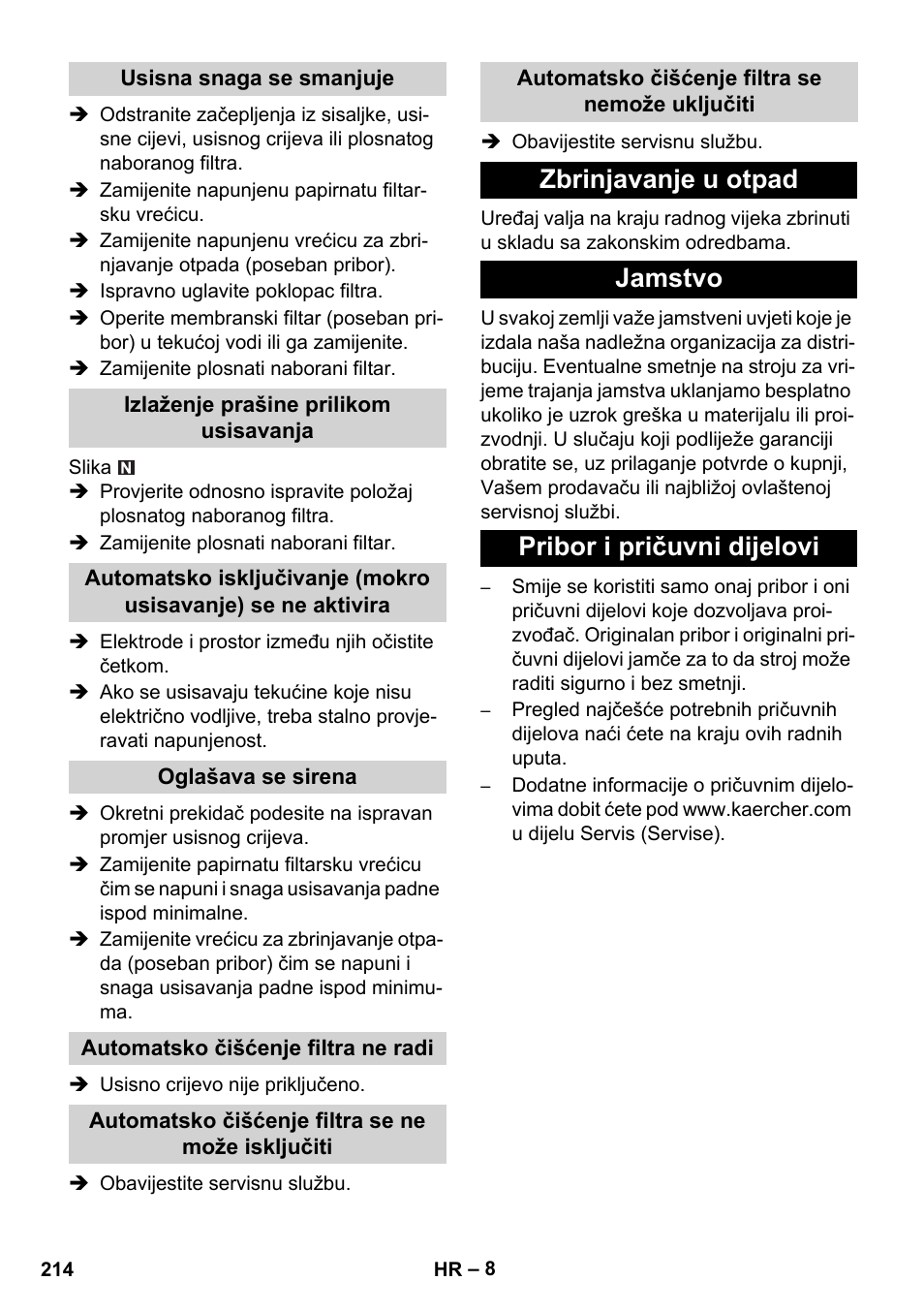 Karcher NT 35-1 Tact Te M User Manual | Page 214 / 284