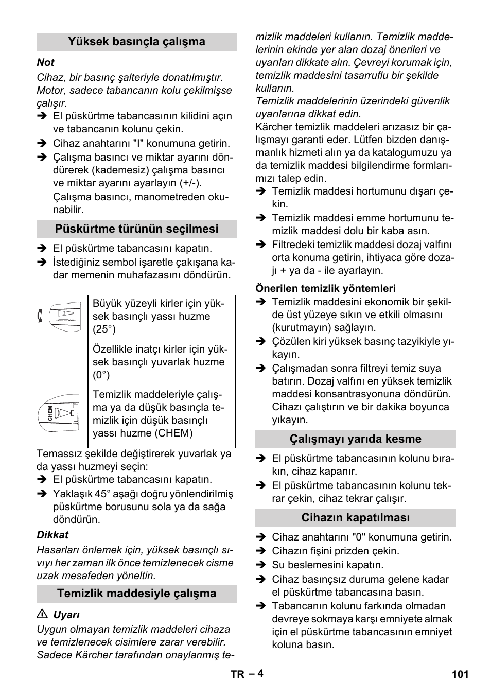 Karcher HD 715 User Manual | Page 101 / 222