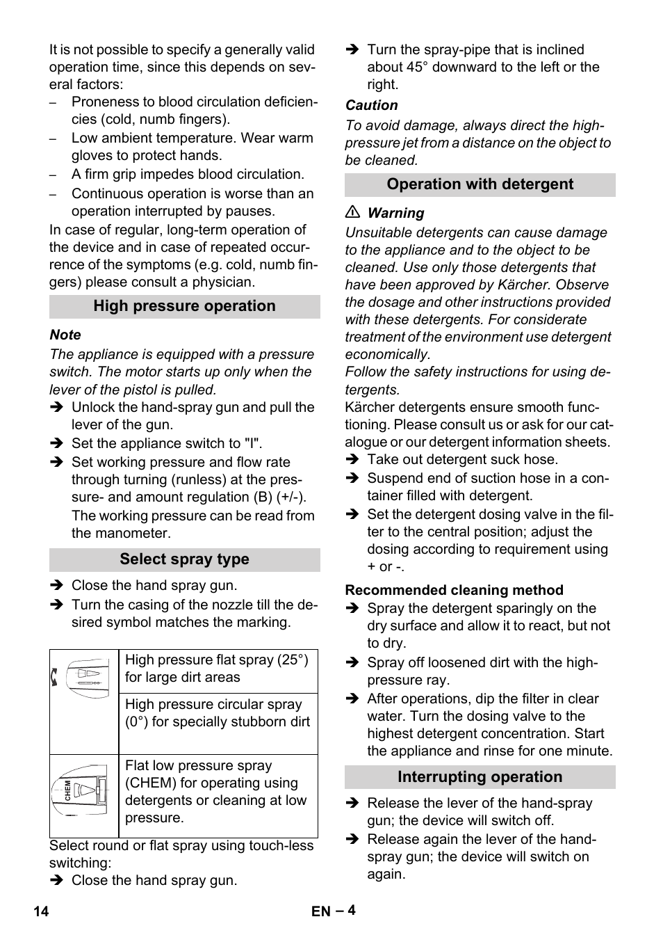 Karcher HD 715 User Manual | Page 14 / 222