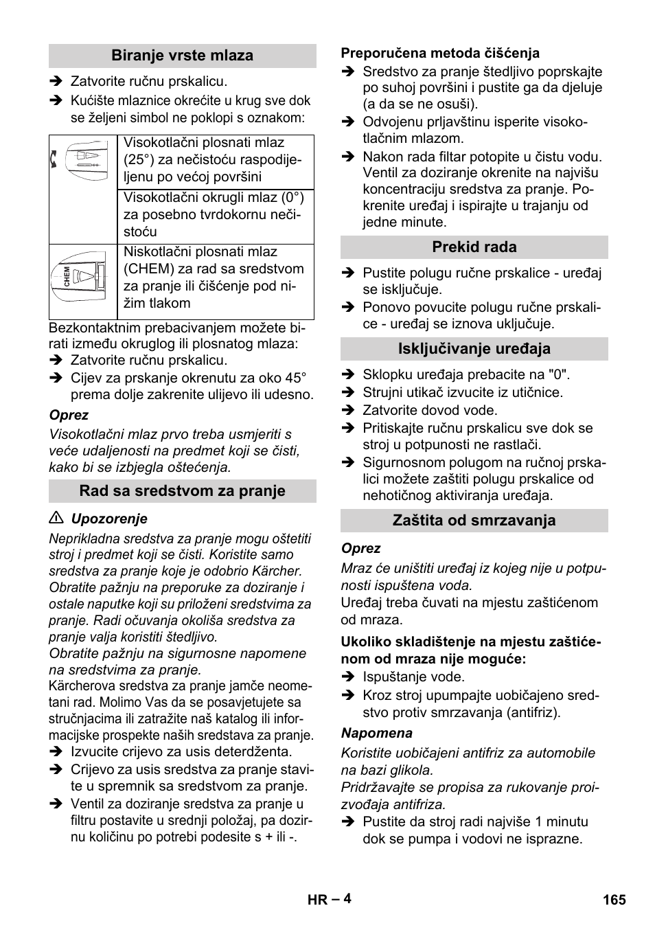 Karcher HD 715 User Manual | Page 165 / 222