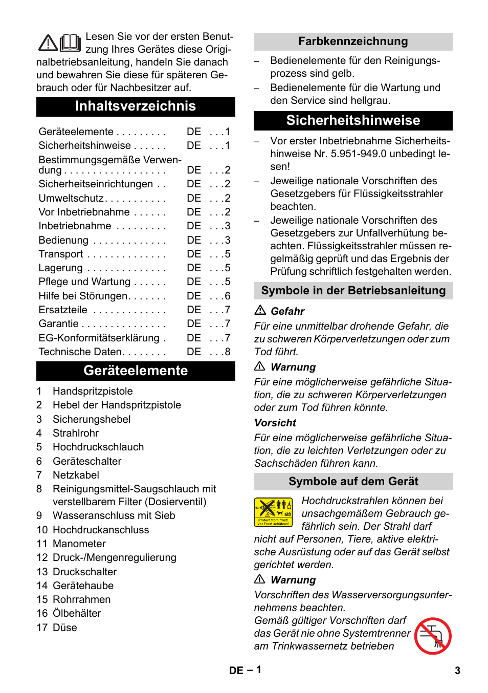 Karcher HD 715 User Manual | Page 3 / 222