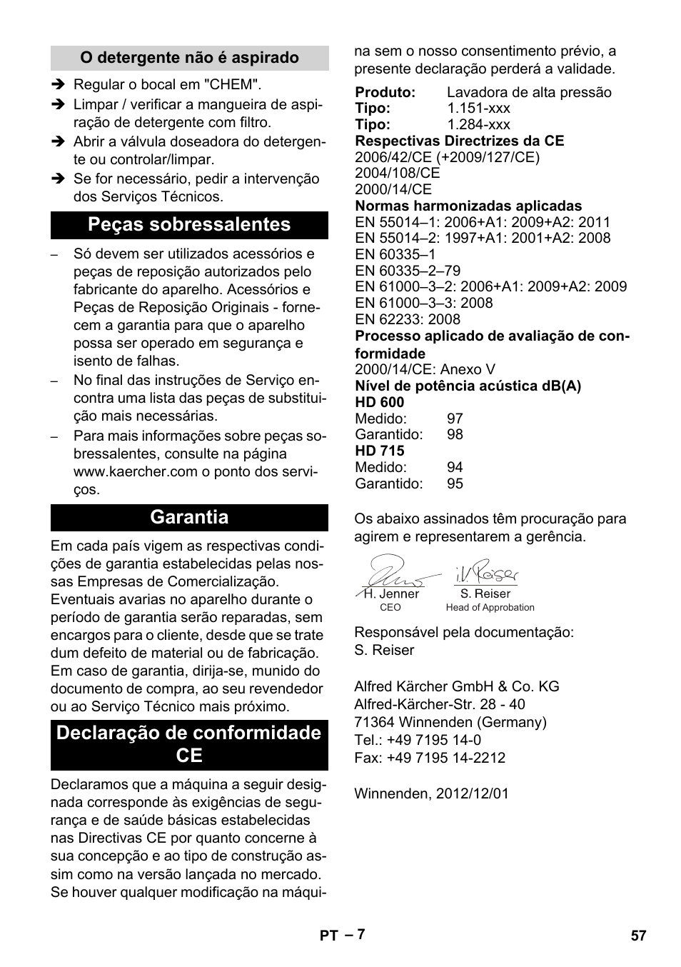 Karcher HD 715 User Manual | Page 57 / 222