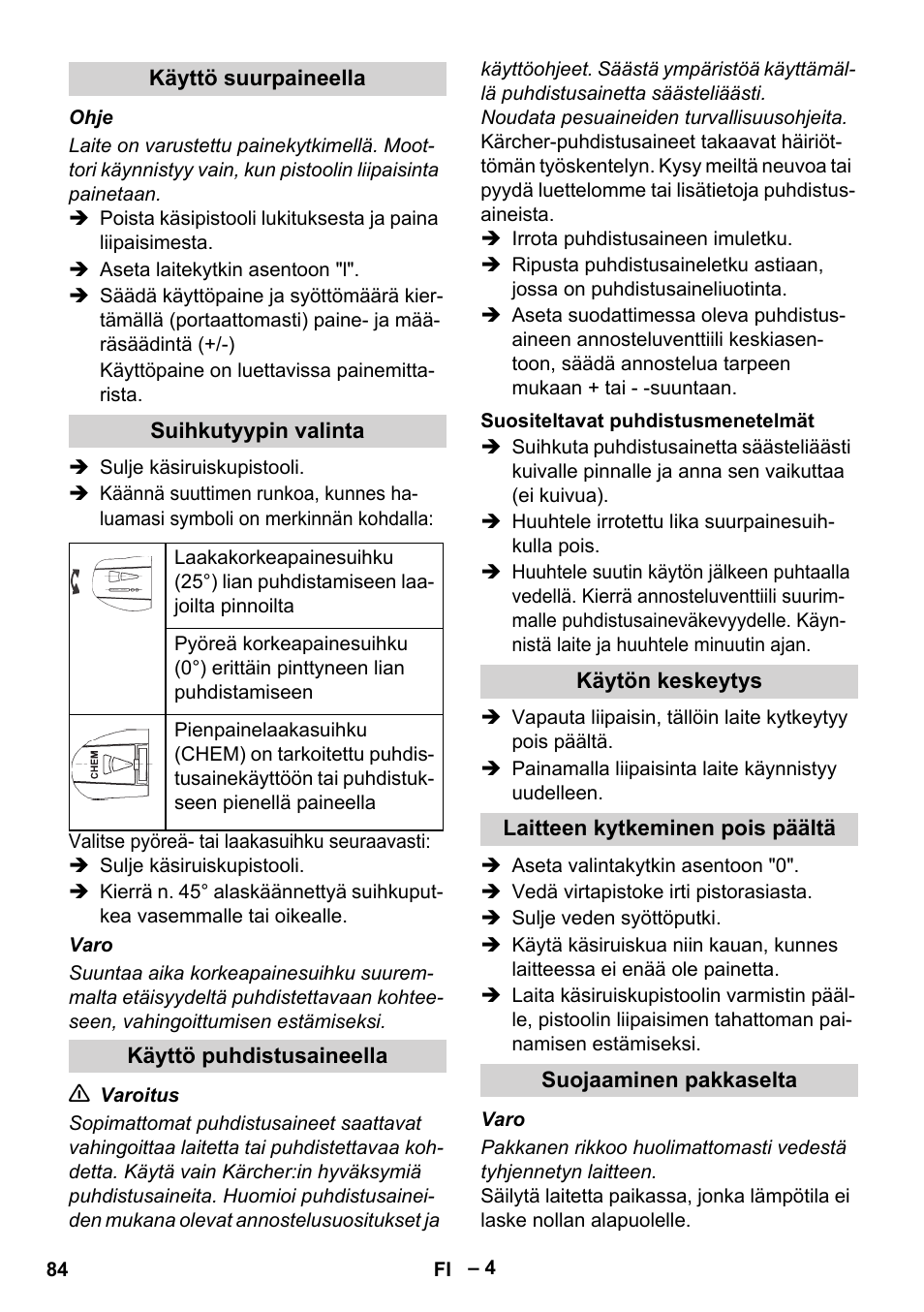 Karcher HD 715 User Manual | Page 84 / 222