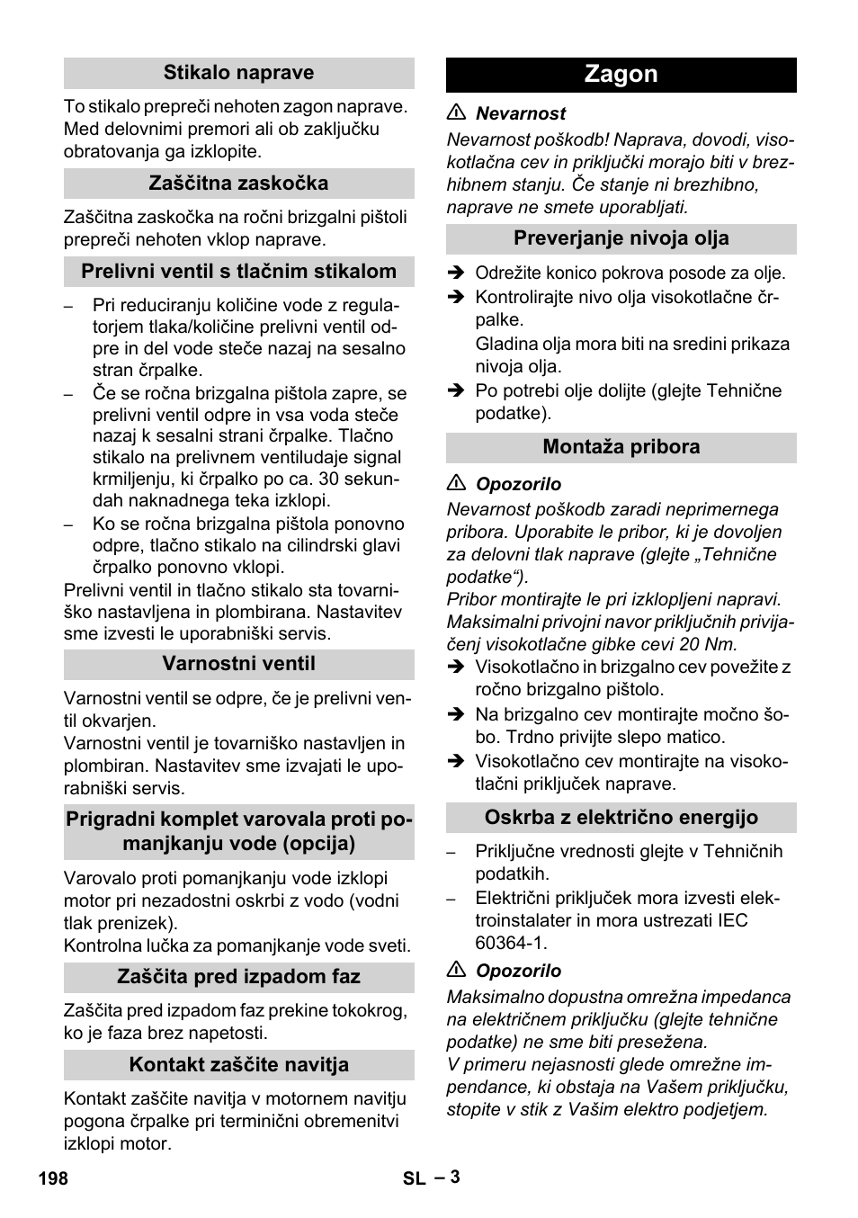 Zagon | Karcher HD 9-50-4 User Manual | Page 198 / 340