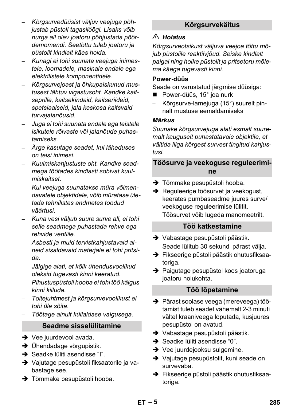 Karcher HD 9-50-4 User Manual | Page 285 / 340