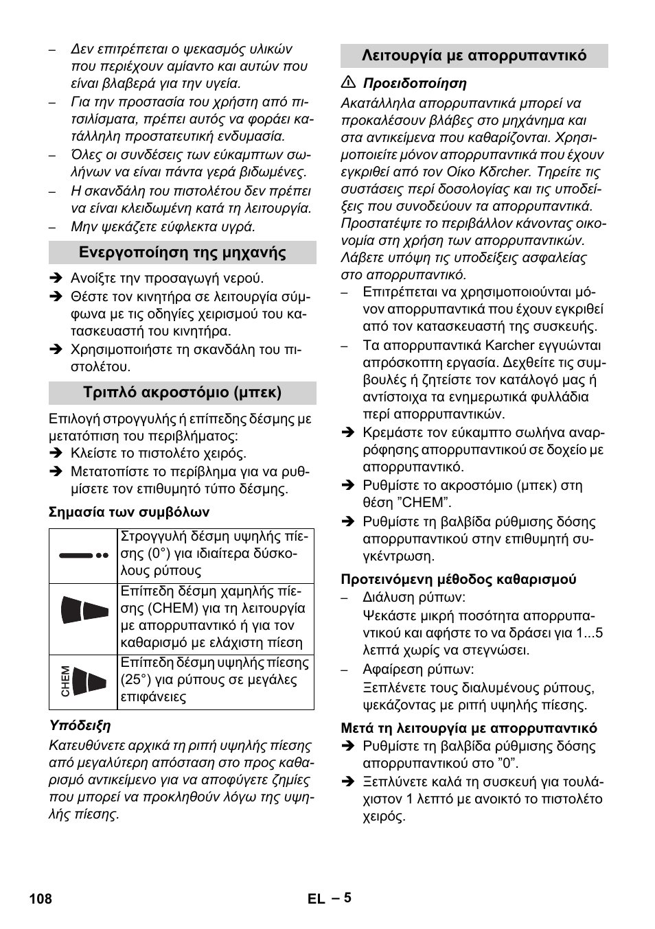 Karcher HD 801 B User Manual | Page 108 / 254