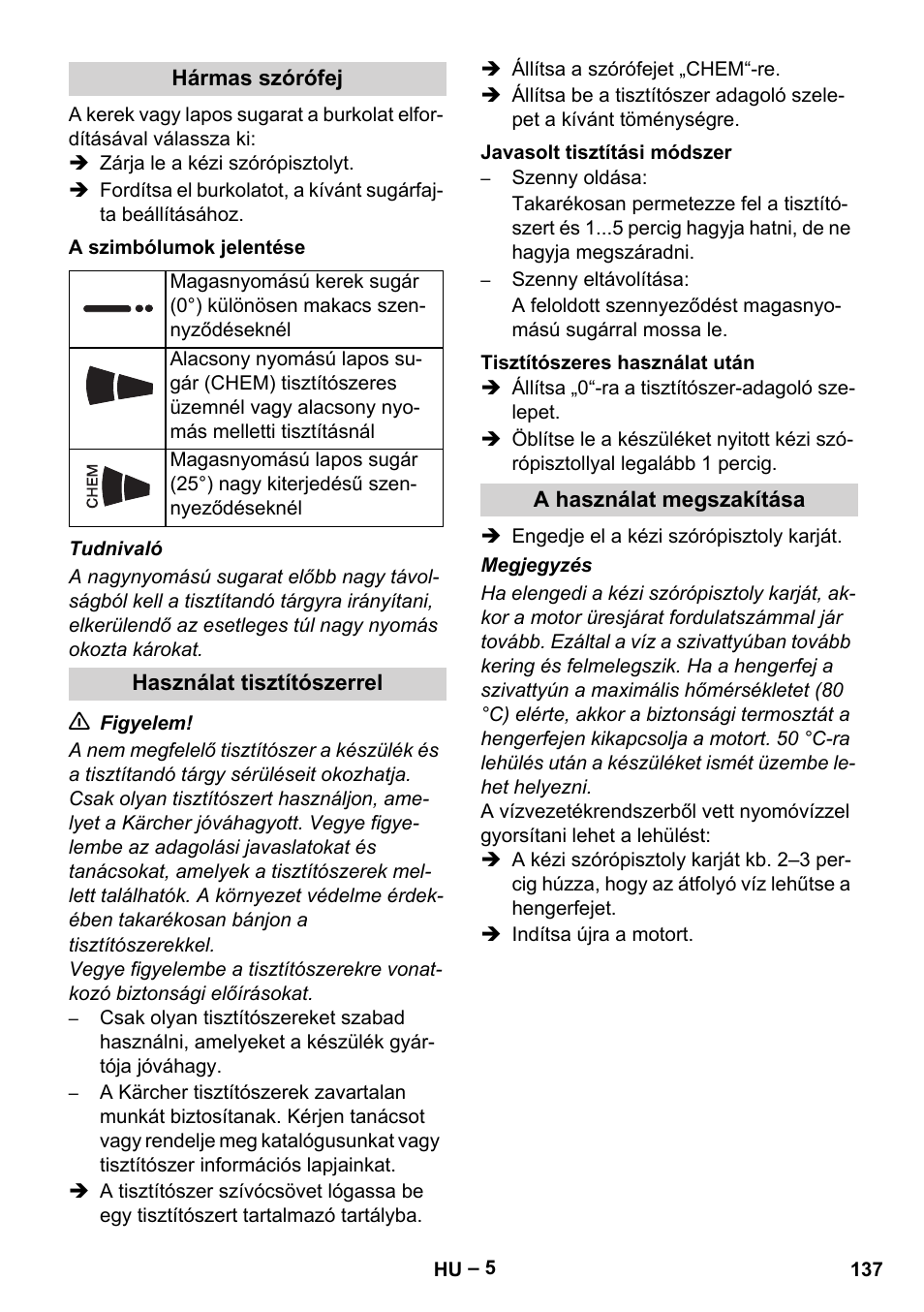 Karcher HD 801 B User Manual | Page 137 / 254