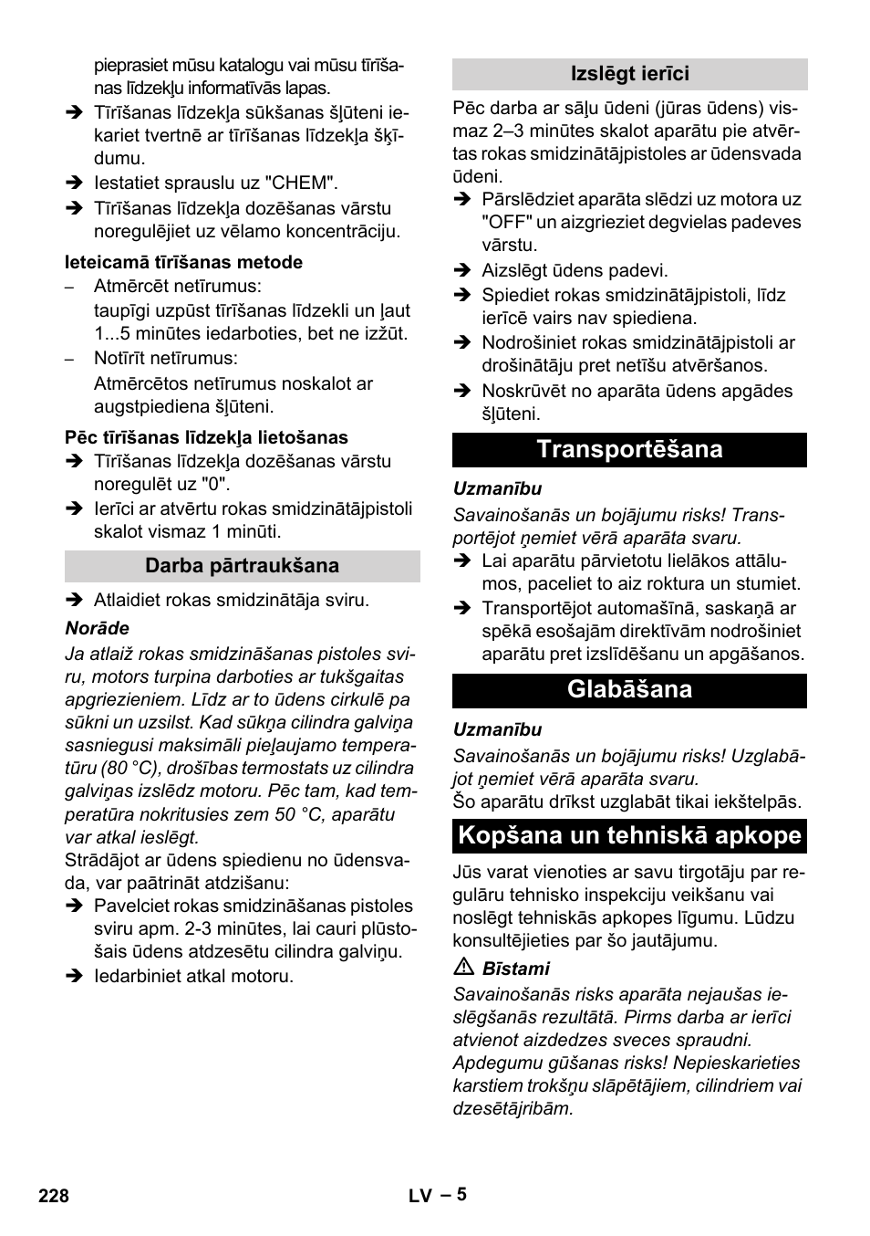 Karcher HD 801 B User Manual | Page 228 / 254
