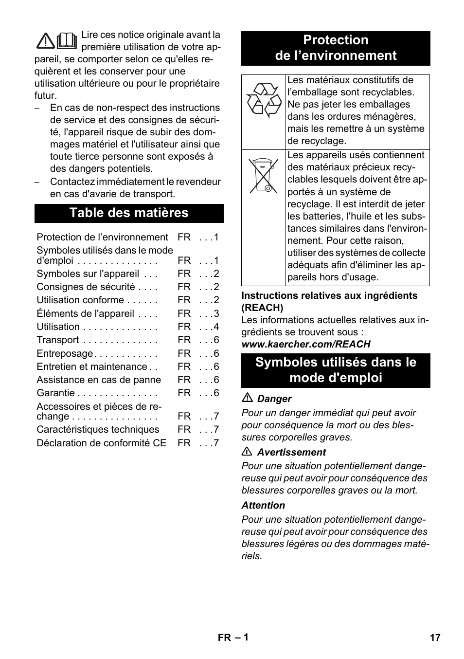 Karcher AB 20 User Manual | Page 17 / 204