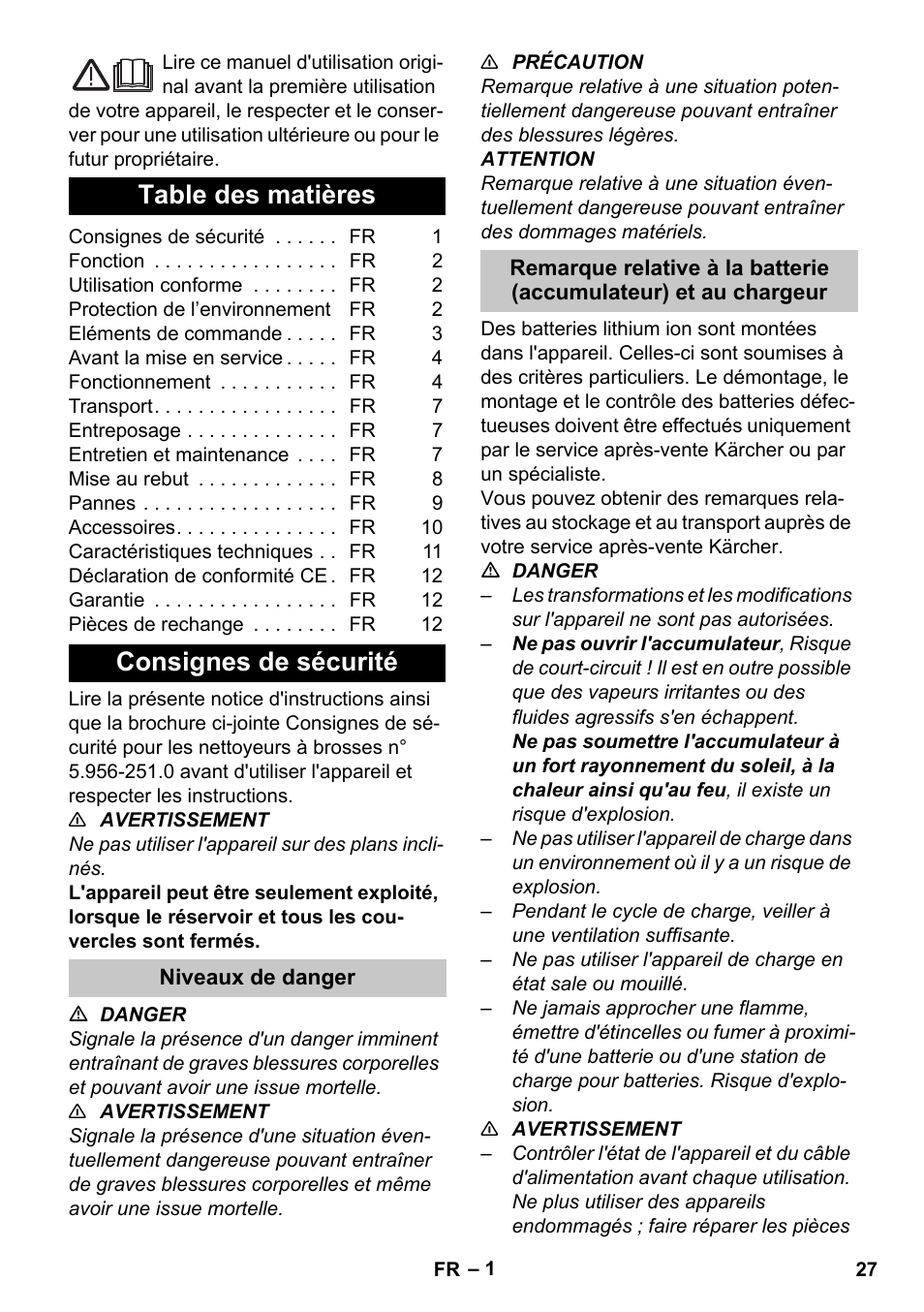 Karcher BR 35-12 Bp Pack User Manual | Page 27 / 340