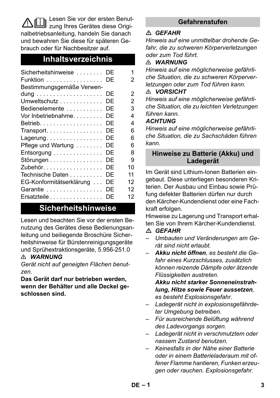 Karcher BR 35-12 Bp Pack User Manual | Page 3 / 340