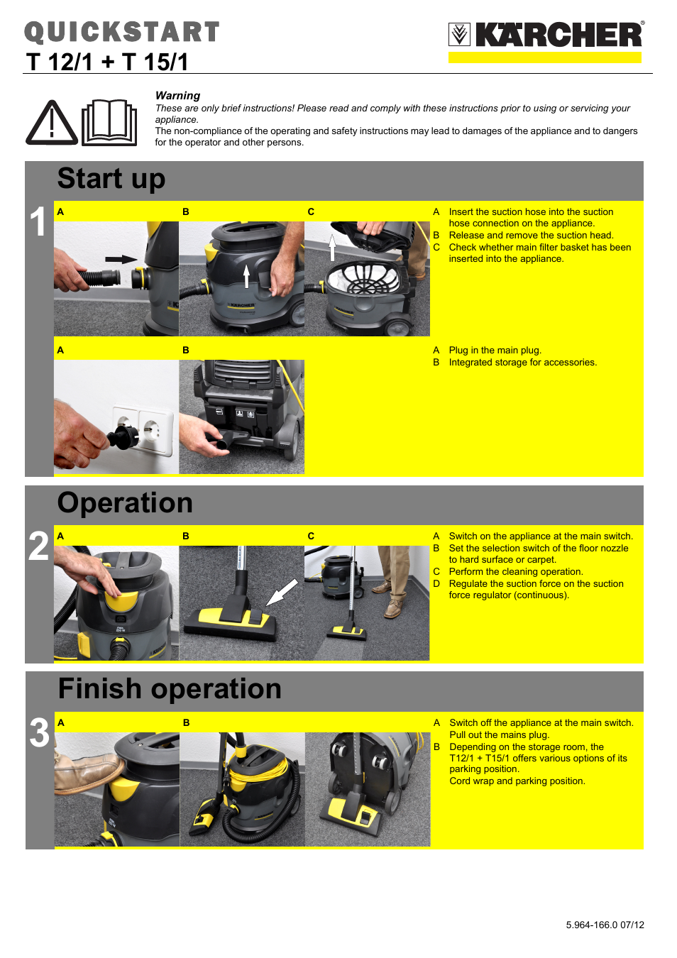 Karcher T 15-1 + ESB 34 User Manual | 2 pages