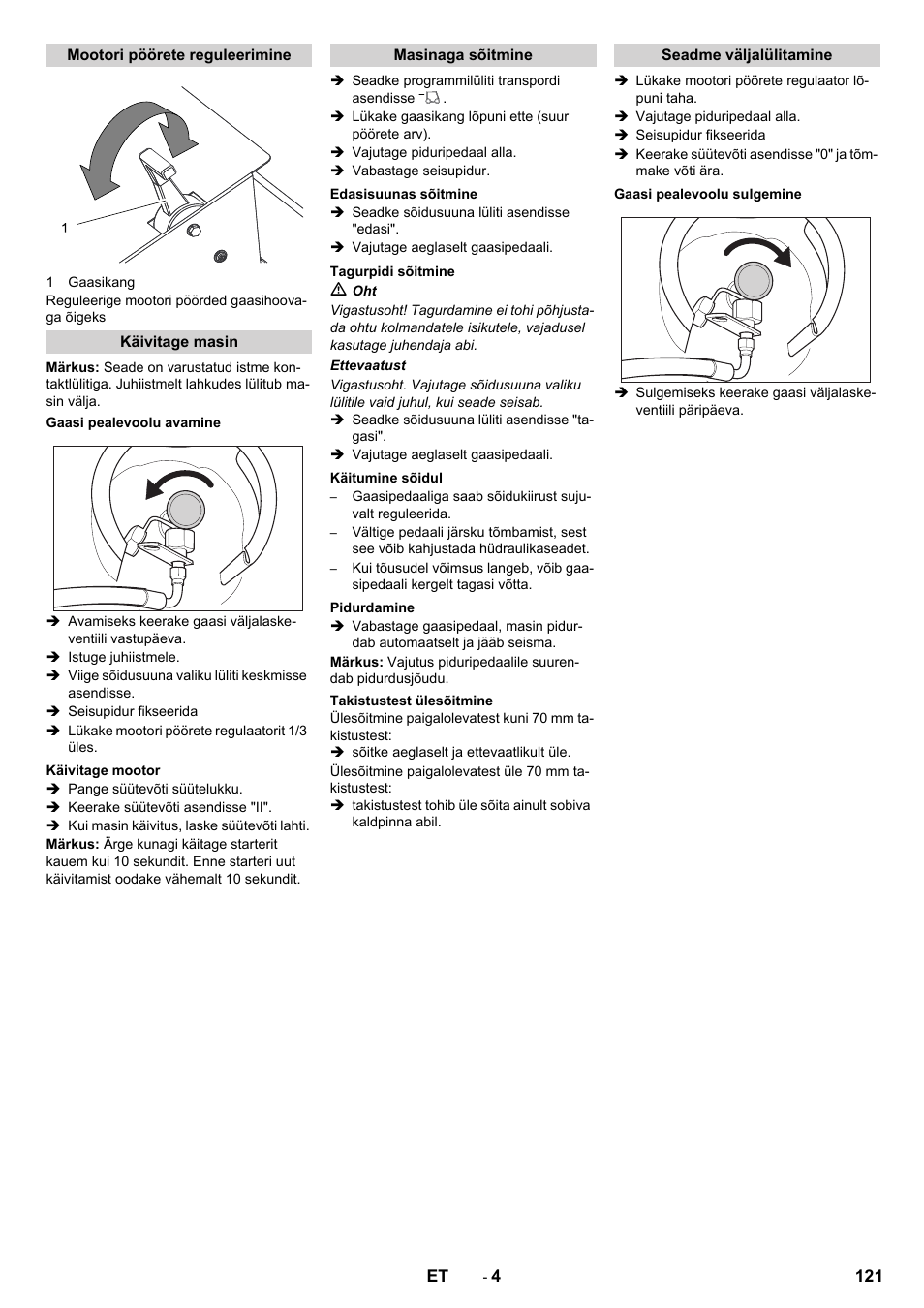 Karcher KM 150-500 LPG User Manual | Page 121 / 148