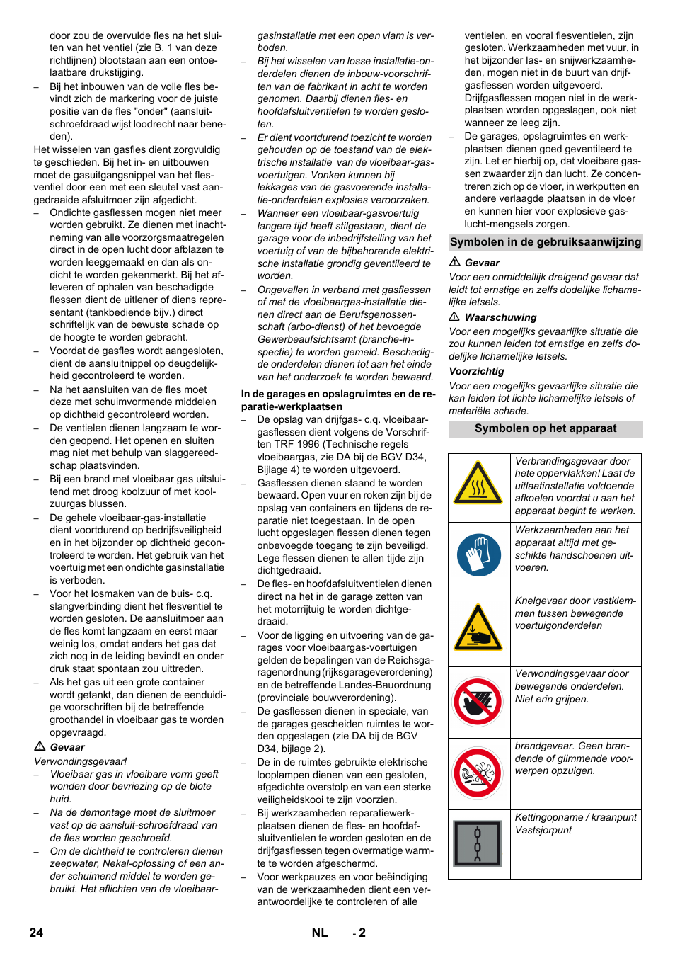 Karcher KM 150-500 LPG User Manual | Page 24 / 148