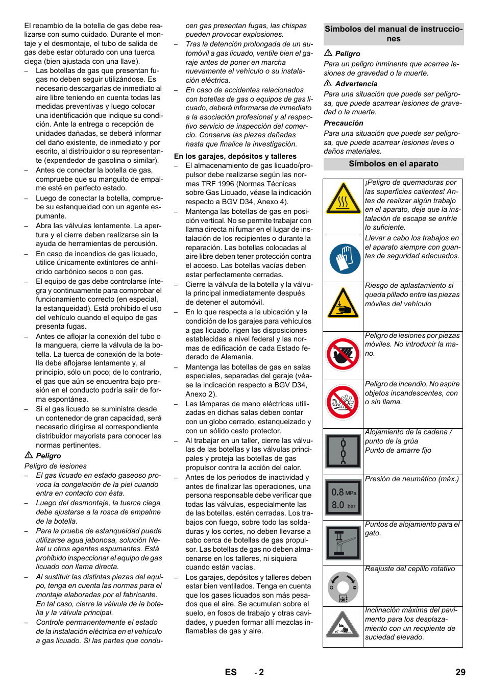 Karcher KM 150-500 LPG User Manual | Page 29 / 148