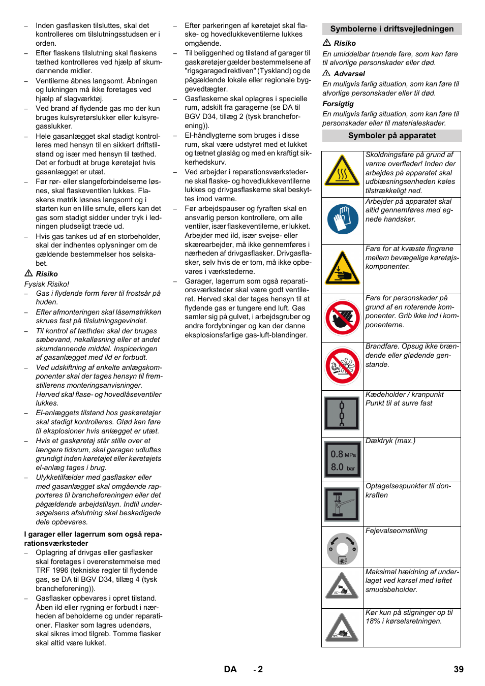 Karcher KM 150-500 LPG User Manual | Page 39 / 148