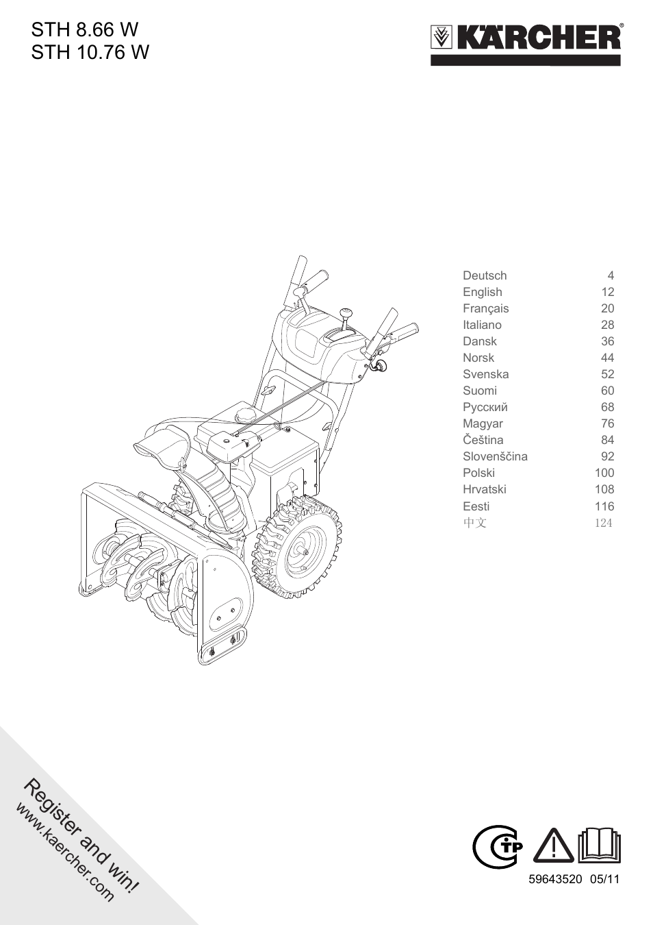 Karcher STH 10-76 W User Manual | 136 pages