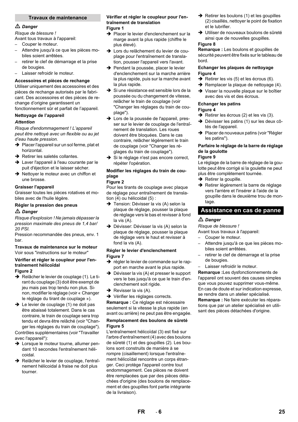 Assistance en cas de panne | Karcher STH 10-76 W User Manual | Page 25 / 136