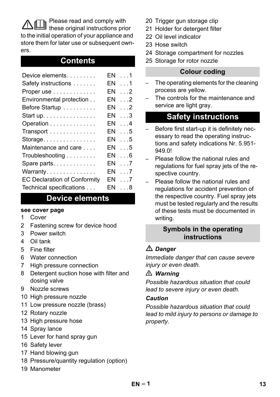 Karcher HD 10-25-4 Cage Plus User Manual | Page 13 / 238