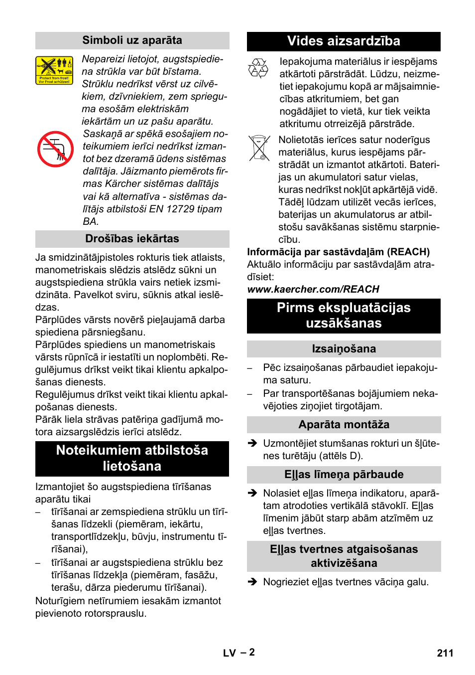 Karcher HD 10-25-4 Cage Plus User Manual | Page 211 / 238