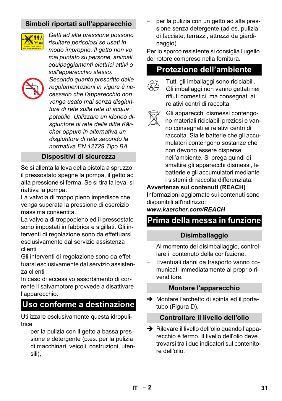 Karcher HD 10-25-4 Cage Plus User Manual | Page 31 / 238