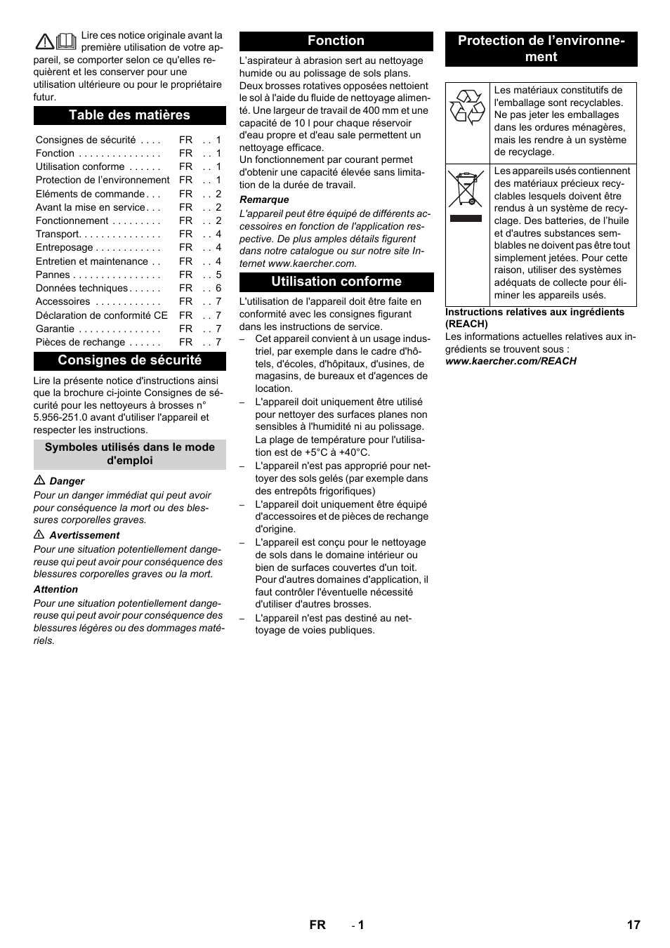 Karcher BR 40-10C ADV User Manual | Page 17 / 196