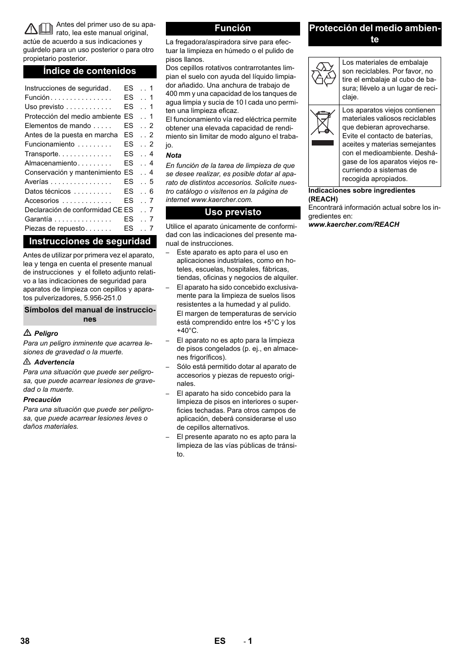 Karcher BR 40-10C ADV User Manual | Page 38 / 196