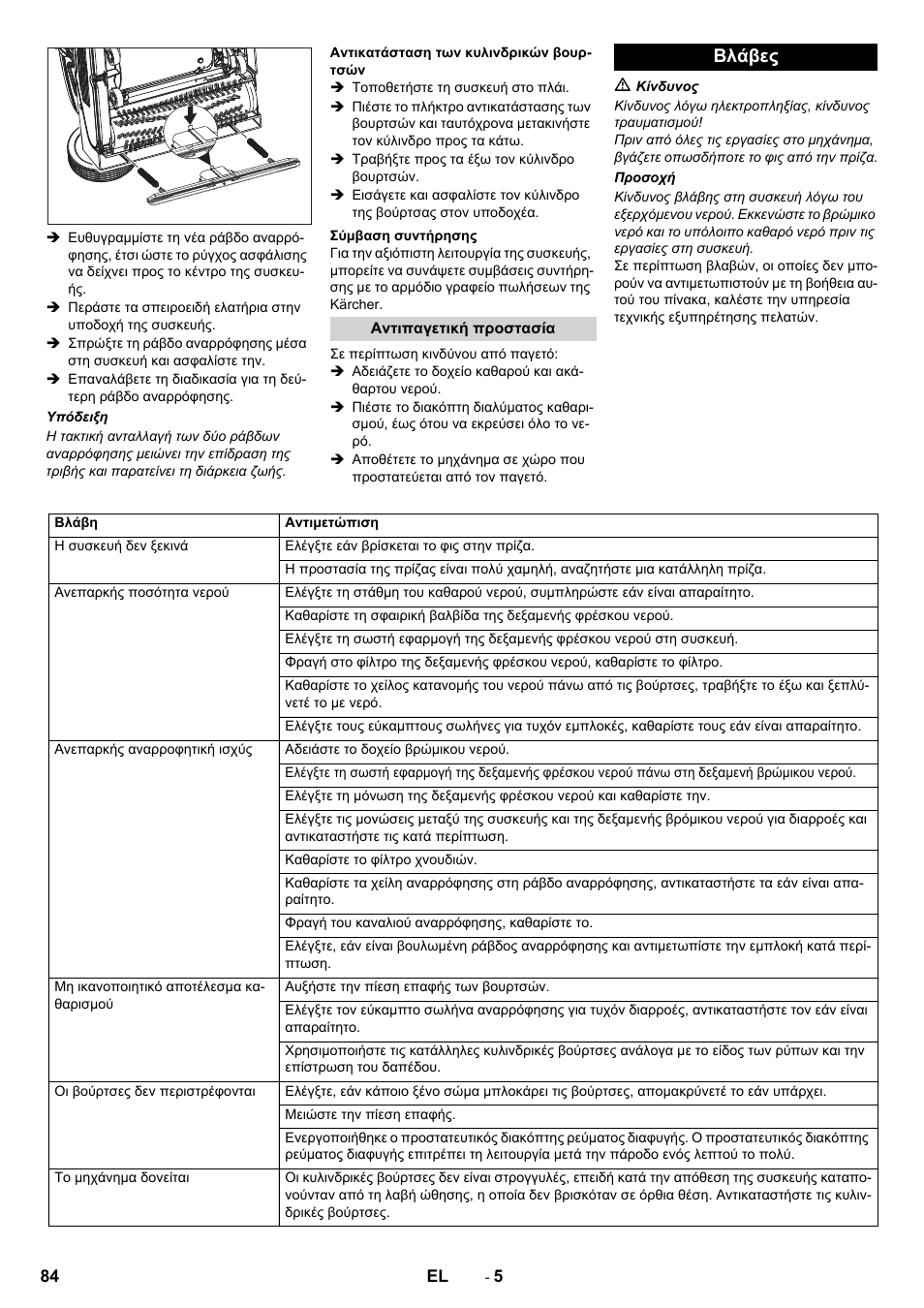 Βλάβες | Karcher BR 40-10C ADV User Manual | Page 84 / 196