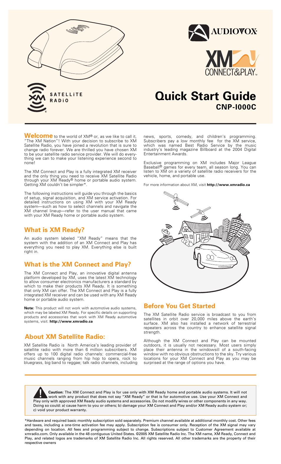 Audiovox CNP-1000C User Manual | 2 pages