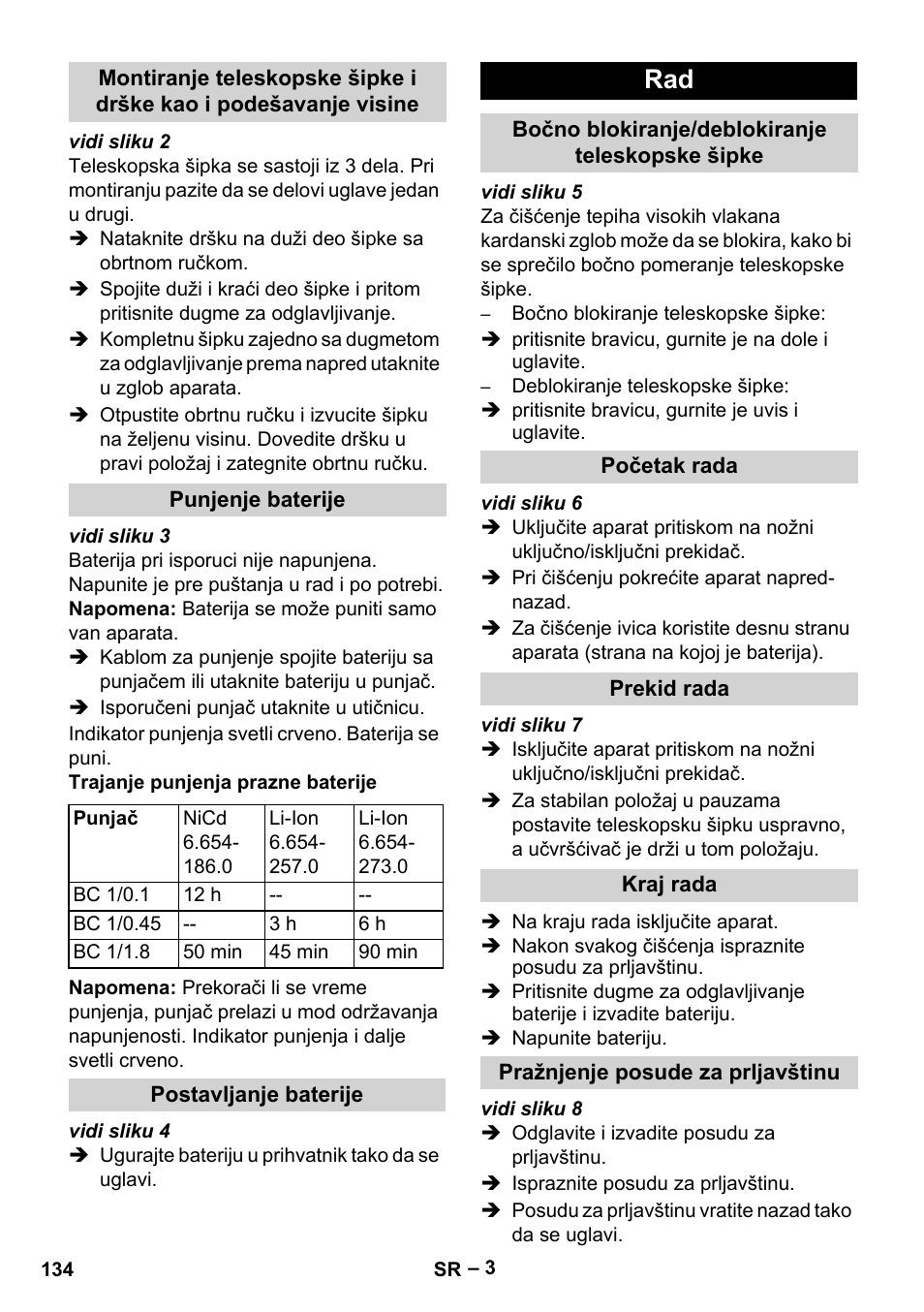 Karcher EB 30-1 Li-Ion User Manual | Page 134 / 180