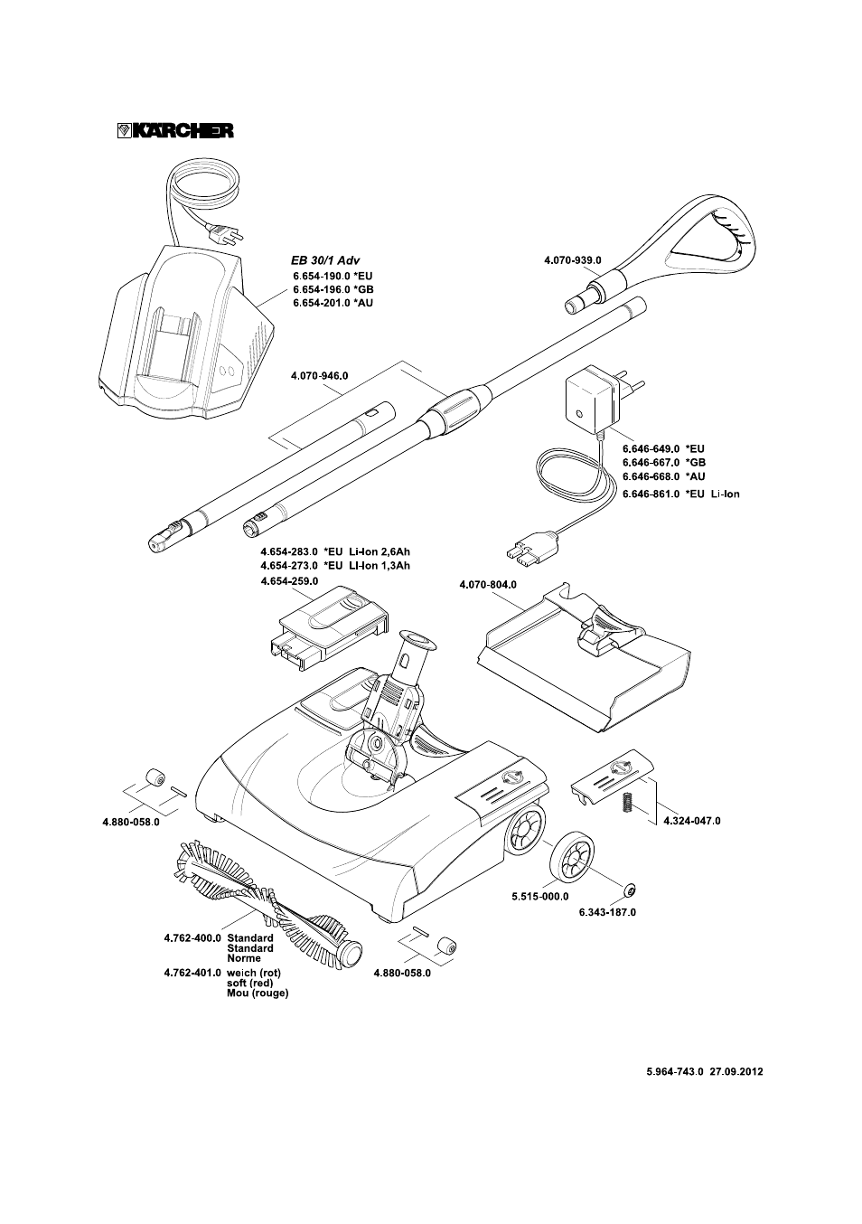 Karcher EB 30-1 Li-Ion User Manual | Page 177 / 180