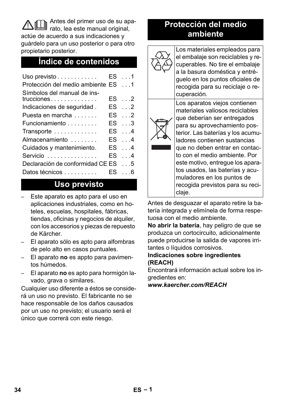 Karcher EB 30-1 Li-Ion User Manual | Page 34 / 180