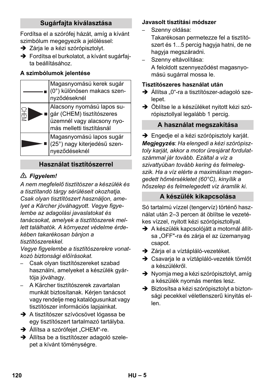 Karcher HD 830 BS User Manual | Page 120 / 220