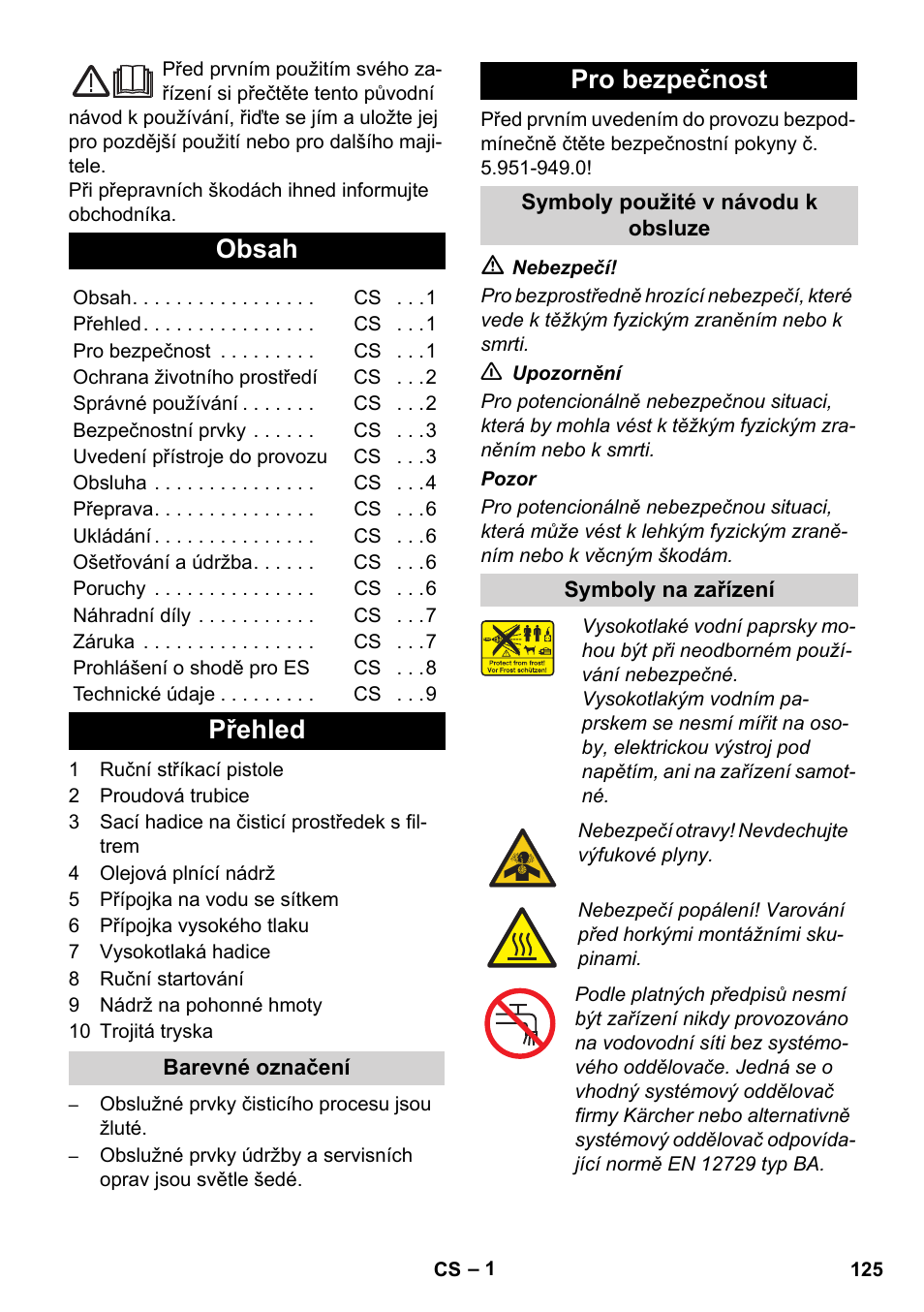 Karcher HD 830 BS User Manual | Page 125 / 220